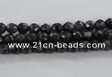 CLB359 15.5 inches 4mm faceted round black labradorite beads wholesale