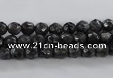 CLB361 15.5 inches 8mm faceted round black labradorite beads wholesale