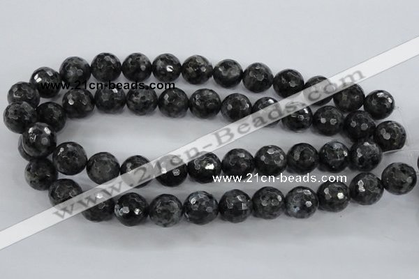 CLB362 15.5 inches 10mm faceted round black labradorite beads wholesale