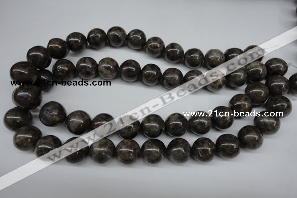 CLB436 15.5 inches 16mm round grey labradorite beads wholesale