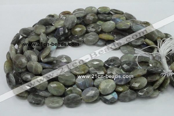 CLB44 15.5 inches 15*20mm faceted oval labradorite gemstone beads