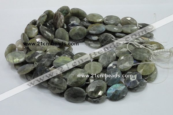 CLB45 15.5 inches 18*25mm faceted oval labradorite gemstone beads