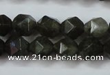 CLB452 15 inches 8mm faceted nuggets labradorite gemstone beads