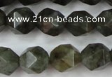 CLB453 15 inches 10mm faceted nuggets labradorite gemstone beads