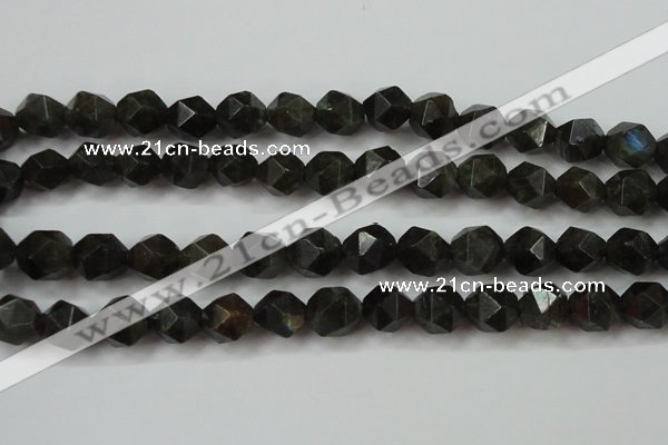 CLB454 15 inches 12mm faceted nuggets labradorite gemstone beads