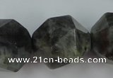 CLB458 15 inches 20mm faceted nuggets labradorite gemstone beads