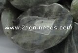 CLB49 15.5 inches 30*40mm faceted oval labradorite gemstone beads