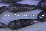 CLB507 15.5 inches 10*30mm faceted teardrop labradorite beads