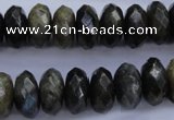 CLB56 15.5 inches 7*14mm faceted rondelle labradorite beads