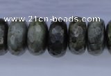 CLB58 15.5 inches 10*20mm faceted rondelle labradorite beads