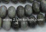 CLB60 15.5 inches 12*18mm faceted rondelle labradorite beads