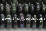 CLB621 15.5 inches 6*14mm rondelle AB-color labradorite beads