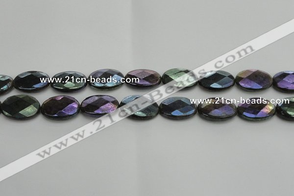 CLB659 15.5 inches 12*16mm faceted oval AB-color labradorite beads