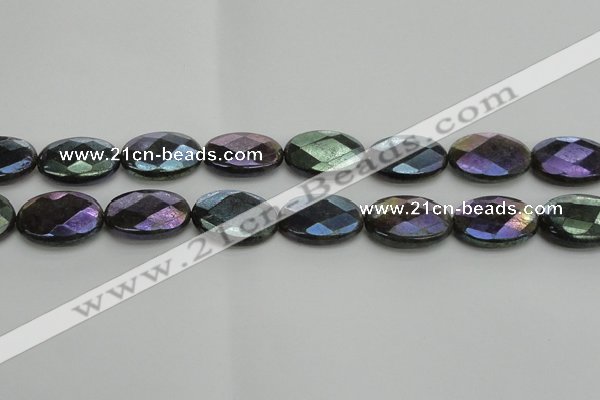 CLB660 15.5 inches 13*18mm faceted oval AB-color labradorite beads