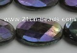 CLB662 15.5 inches 18*25mm faceted oval AB-color labradorite beads