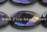 CLB663 15.5 inches 20*30mm faceted oval AB-color labradorite beads