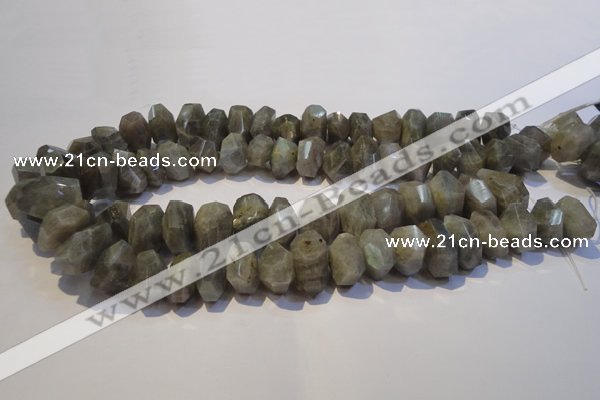 CLB700 15.5 inches 13*18mm - 14*20mm faceted nuggets labradorite beads