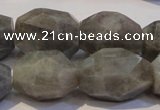 CLB703 15.5 inches 13*18mm - 16*22mm faceted nuggets labradorite beads