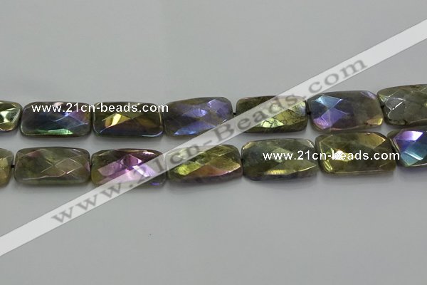 CLB708 15.5 inches 20*30mm faceted rectangle AB-color labradorite beads