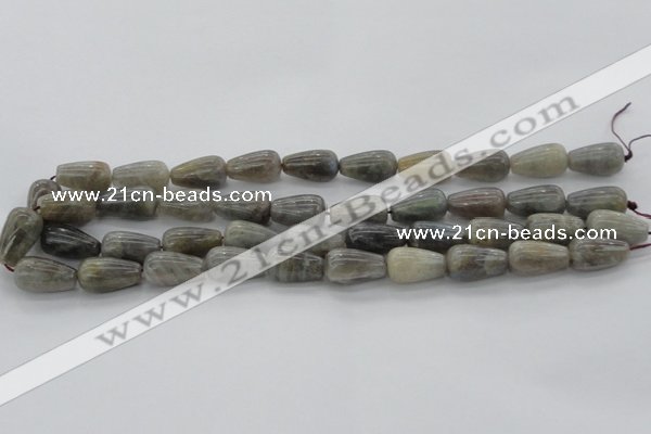 CLB725 15.5 inches 10*30mm teardrop labradorite gemstone beads