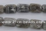 CLB748 15.5 inches 8*12mm faceted rectangle labradorite gemstone beads