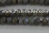 CLB756 15.5 inches 4*6mm faceted rondelle AB-color labradorite beads