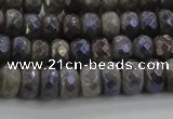 CLB757 15.5 inches 5*8mm faceted rondelle AB-color labradorite beads