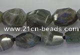 CLB766 15.5 inches 10*14mm - 12*16mm faceted nuggets labradorite beads