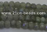 CLB772 15.5 inches 4*6mm faceted rondelle labradorite beads