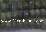 CLB773 15.5 inches 5*8mm faceted rondelle labradorite beads