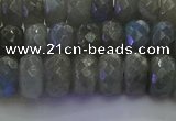 CLB774 15.5 inches 6*10mm faceted rondelle labradorite beads