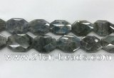 CLB799 25*30mm - 25*35mm faceted octagonal labradorite beads