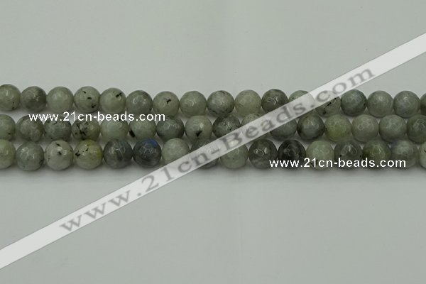 CLB863 15.5 inches 10mm faceted round AB grade labradorite beads