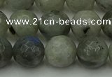 CLB864 15.5 inches 12mm faceted round AB grade labradorite beads