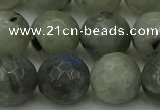 CLB865 15.5 inches 14mm faceted round AB grade labradorite beads