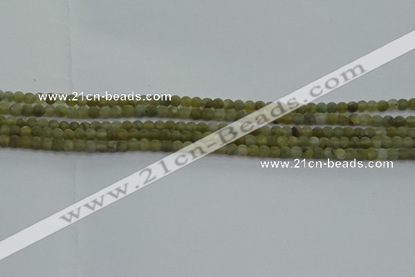 CLB870 15.5 inches 3mm round matte labradorite gemstone beads