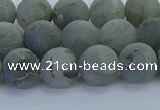 CLB874 15.5 inches 10mm round matte labradorite gemstone beads