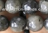 CLB883 15.5 inches 10mm faceted round AB-color labradorite beads