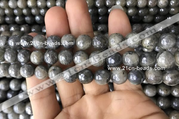 CLB883 15.5 inches 10mm faceted round AB-color labradorite beads