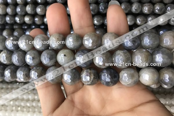 CLB884 15.5 inches 12mm faceted round AB-color labradorite beads