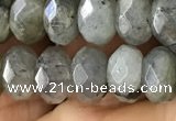 CLB886 15.5 inches 5*8mm faceted rondelle AB-color labradorite beads