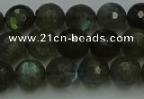 CLB902 15.5 inches 8mm faceted round labradorite gemstone beads