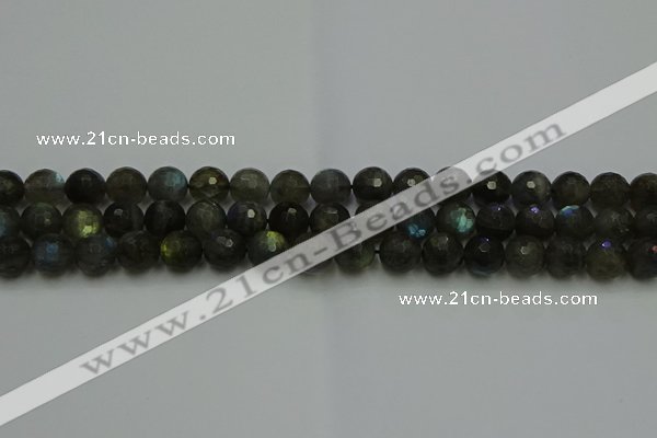 CLB903 15.5 inches 10mm faceted round labradorite gemstone beads