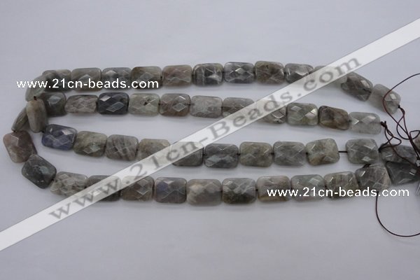 CLB93 15.5 inches 12*16mm faceted rectangle labradorite beads