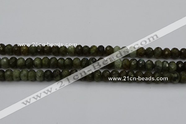 CLB958 15.5 inches 8*12mm faceted rondelle labradorite beads