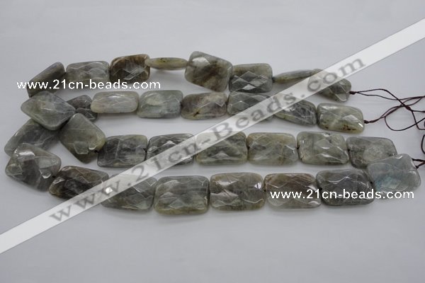 CLB96 15.5 inches 18*25mm faceted rectangle labradorite beads