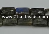 CLB960 15.5 inches 10*14mm faceted rectangle labradorite beads