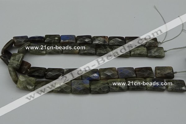 CLB961 15.5 inches 12*16mm faceted rectangle labradorite beads