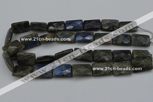 CLB964 15.5 inches 18*25mm faceted rectangle labradorite beads