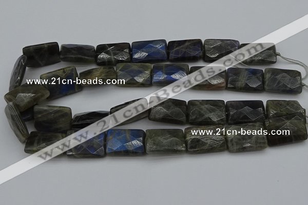 CLB965 15.5 inches 20*30mm faceted rectangle labradorite beads